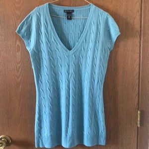 New York and Company blue sweater.